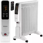 Infraraudonųjų spindulių elektrinis &scaron;ildytuvas su termostatu, laikmačiu, PILOT, baltas, 2000 W
