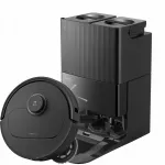 Dulkių siurblys robotas su plovimo funkcija Roborock Qrevo 5AE, juodas, 12 kPa, su mopingavimo stotele