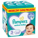 Sauskelės Pampers Active Baby, 3 dydis, 208 vnt., 6&ndash;10 kg