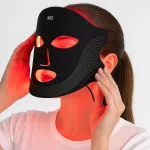 Veido ir kaklo LED kaukė KU2, juoda, nuo rauk&scaron;lių