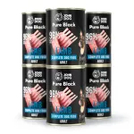 &Scaron;unų ėdalas John Dog Pure Black su ėriena suaugusiems, 6 x 400 g