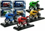 Sportinis motociklas su garsais, 1:18, 4 spalvos