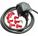 Priekabos elektros jungties kabelis 13 PIN, 2 m, universalus