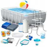Baseinas su rėmu INTEX 300x175, 18 dalių rinkinys