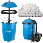 Smėlio filtro siurblys baseinui, 450 W, 8500 l/val., su filtravimo rutuliukais