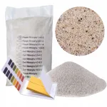Baseino filtro kvarcinis smėlis ATEST, 10 kg, su pH testais