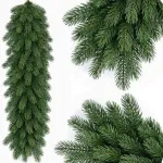 Kalėdinė puo&scaron;ybinė pu&scaron;ų girlianda, 100 cm, 100% PE, tinka durims, turėklams, židiniui