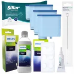 Filtras Sillar 3x Philips kavos aparatams + Philips nukalkinimo tabletės + riebalų &scaron;alinimo priemonė