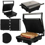 Elektrinė grilis-keptuvė BASS 2500W, 6in1, sidabrinė, Lenkija