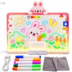 LED pie&scaron;imo lenta su &scaron;viečiančiu pavir&scaron;iumi, 30x25 cm, su 7 USB zuikio formos ra&scaron;ikliais