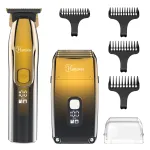 Plaukų kirpimo ma&scaron;inėlė HATTEKER RSCW-767, 2in1, aukso spalvos