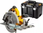 Diskinis pjūklas DeWALT 184 mm, 18V, be akumuliatoriaus, suderinamas su bėgiais, su lagaminu