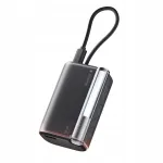 I&scaron;orinė baterija SHARGE Flow 3, 10000mAh, 100W, su USB-C laidu, juoda, greitas įkrovimas