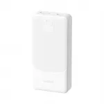 I&scaron;orinė baterija Dudao K10Pro, 20000 mAh, 2 x USB-A, balta, 2,4A