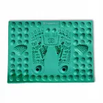 Pėdų masažo kilimėlis inSPORTline Tilsipur 39x29 cm, žalias, akupresūrinis