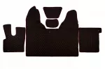 Kilimų rinkinys DAF XF 106 2017&ndash;2021, juoda-raudona, dygsniuotas su deimantais