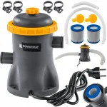 Vandens filtro pompa Powermat, 1250 l/h, 16 W, 32 mm jungtis, IPX8, PM-PFDB-16T