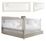 Lovos apsauginė tvorelė PRIMABOBO CLASSIC, sulankstoma, 3 x 200 cm, 3 vnt., smėlio spalvos