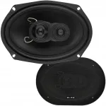 Automobiliniai ovalūs garsiakalbiai 6x9", 250W, 4 Ohm, trijų krypčių, 2 vnt.
