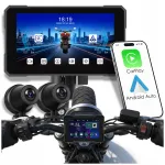 Motociklo vaizdo registratorius su 2 kameromis, navigacija, CarPlay, Android Auto, 5