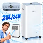 Oro sausintuvas Ateroll, 25 l/24 val., laikmatis, higrostatas, R290, 420 W, 5 l bakelis
