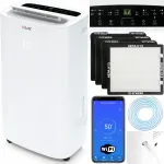 Oro sausintuvas WELLTEC DHN40, 3in1, iki 80 m&sup2;, 40 l/24 h, WiFi, HEPA H13 filtras, su pompa
