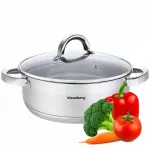 Plieninis puodas KLAUSBERG KB-7174, 6 l, 28 cm, tinka indukcinei ir dujinei viryklei