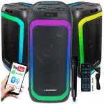Kolonėlė Blaupunkt PartyBox PB06AC su karaoke, LED ap&scaron;vietimu, nuotolinio valdymo pultu, AUX, USB, Bluetooth ir FM