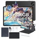 Plan&scaron;etė 10,1" Unisoc T310, 18 GB RAM, 256 GB atmintis, Android 15, su dėklu
