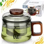 Stiklinis puodelis su sieteliu arbatai, 240 ml