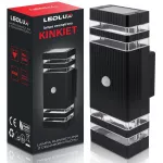 Lauko LED sieninis &scaron;viestuvas su judesio ir sutemų jutikliu