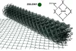 Tvoros tinklas, 1,5 m x 10 m, 3,1 mm, 6,5 cm akutės, žalias, PVC danga