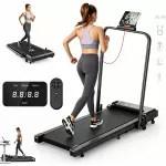 Elektrinis bėgimo takelis, 2in1, tylus, didelis LED ekranas, iki 12 km/val., iki 120 kg