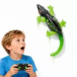 Nuotoliniu pultu valdomas 33 cm Gecko žaislas, laipiojantis sienomis