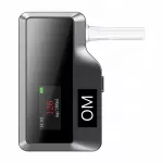 Elektrocheminis USB alkotesteris, 5 antgaliai, įkroviklis, profesionalus