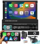 Automagnetola 1 DIN VRT10-4538, 7" jutiklinis ekranas, Bluetooth, Android Auto
