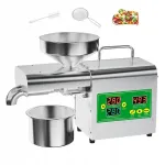 Automatinė nerūdijančio plieno aliejaus spaudimo presas su temperatūros kontrole, 1500 W