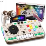 Vaiki&scaron;kas DJ pultas su mikrofonu, Bluetooth, LED ap&scaron;vietimu ir USB