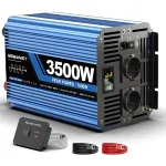 Įtampos keitiklis 12V į 230V, 3500W nuolatinė galia, gryna sinusinė banga