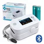 Pir&scaron;tinis pulsoksimetras FINGER MEDICAL, matuoja deguonies prisotinimą, pulsą, Bluetooth, mobilioji programėlė