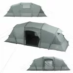 Kempingo palapinė 8 asmenims KADVA AIRcamp 8.44, dvi miegamosios zonos, atspari vandeniui