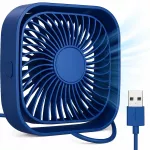 Stalinis mini USB ventiliatorius, tylus, sukasi 360&deg;