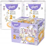 Sauskelnės BELLA HAPPY 2 MINI, 3&ndash;6 kg, 156 vnt. dėžutė