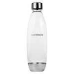 Sodastream 1 l metalinė sidabrinė FUSE buteliukas sodintos vandens aparatui