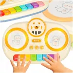 Interaktyvus muzikinis pianinas vaikams, smėlio spalvos, Kik
