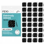 Elektrostimuliacijos geliniai elektrodai, 5x5 cm, 32 vnt., juodi