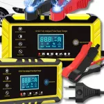 Akumuliatoriaus įkroviklis su LCD, 12V, 6A, su atstatymo funkcija