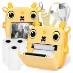 Mini spaudinimo kamera PRINTING 3.0 PRO Yellow Deer, terminis spausdintuvas, su 3 ritinėliais