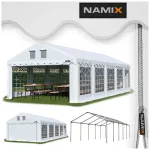 Palapinė COMFORT 4x10 sodo vakarėliams, įvairių spalvų