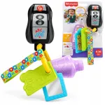 Interaktyvus raktų formos kramtukas Fisher Price ABC 123 HXF51, garsai, nuo 6 mėn.